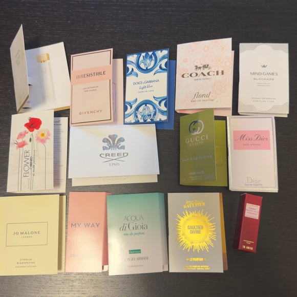 Perfume samples set x14 dior jo malone dolce gabbana miss dior coach kenzo - Picture 1 of 15